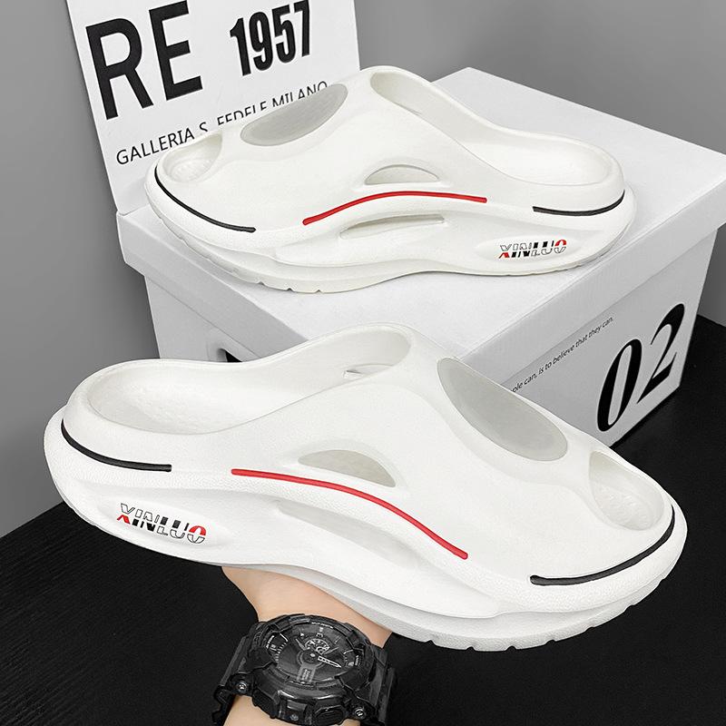 Fashion Shevalues Summer Male Flat Sandals Holes Garden Shoes Outdoor Beach Slides EVA Thick Sole Home Slippers Fashion Mens Clogs Shoes