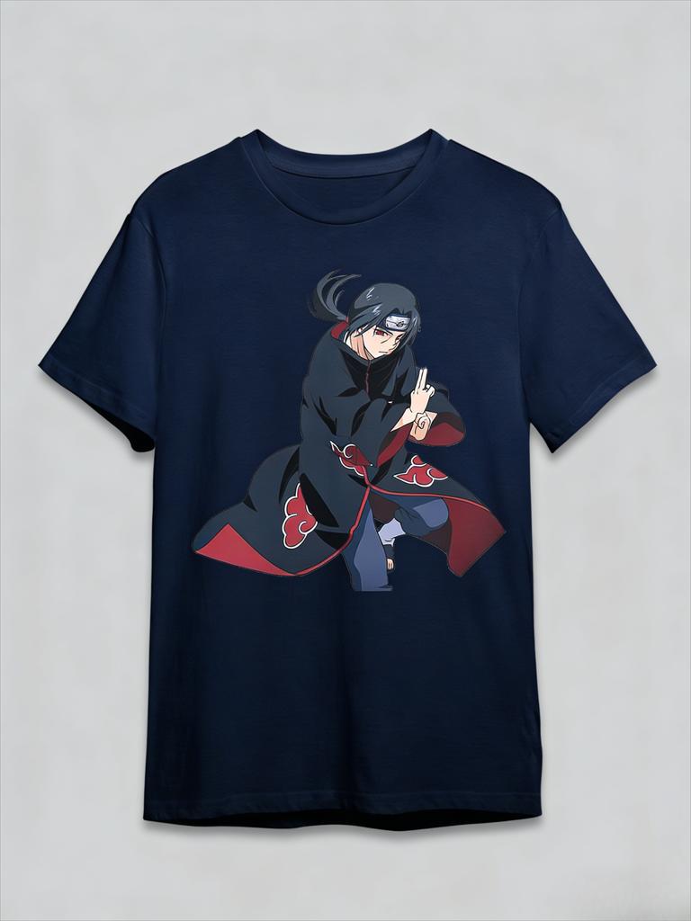 Itachi Uchiha Akatsuki TShirt Men Naruto Shippuden Anime Ninja Jutsu Graphic Short Sleeve Oversized Streetwear Fan Tee