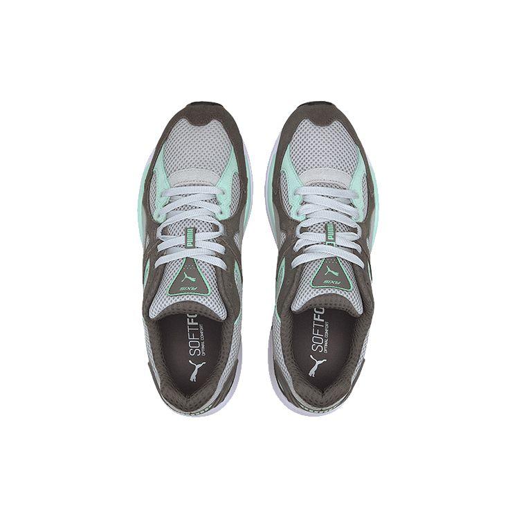 Puma Axis Plus Lightweight Shock Absorption Slip Resistant Low Top Running Shoes Unisex sneaker Gray Green 370286-11