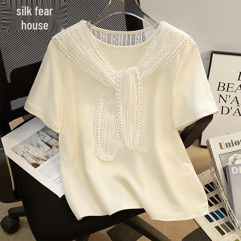 Women s Color-block Round Neck Short Sleeve T-Shirt S
