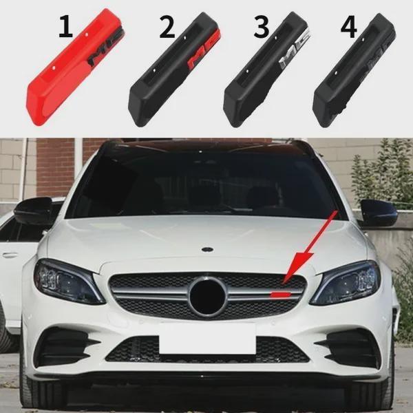 

Передняя решетка автомобиля с логотипом A-M-G, шильдик, наклейка для GLA GLB GLE GLC GLS CLA GT G A S C-класса, стайлинг автомобиля AMGStyle3