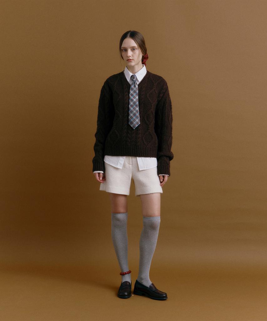MOAT Ordinary Cable Knit (Wood Brown)