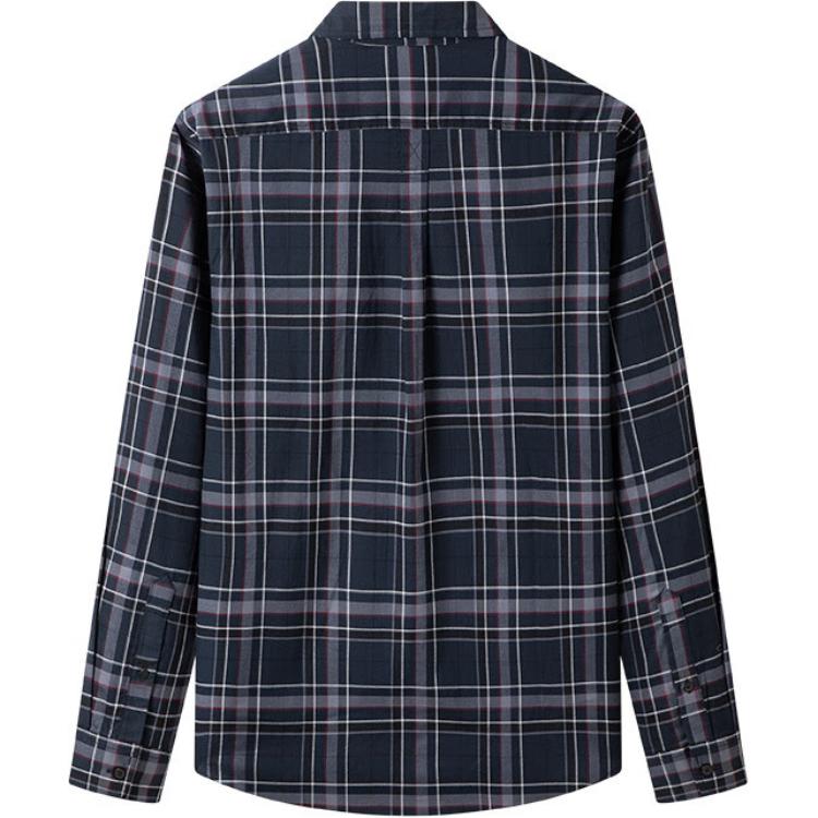 Timberland Plaid Button-Down Outdoor Long Sleeve Shirt Men shirts Deep-Sapphire Wheat A44G5-B68