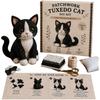 Step by Step Guide Cat Sewing Kit Pre Cut Fabric Patchwork Craft Kit Patchwork Cat Kit  Home Decor