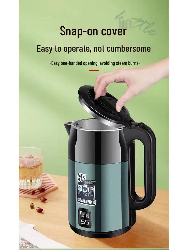 Elektrická konvice s velkým objemem, automatickým vypínáním a ochranou proti chodu nasucho