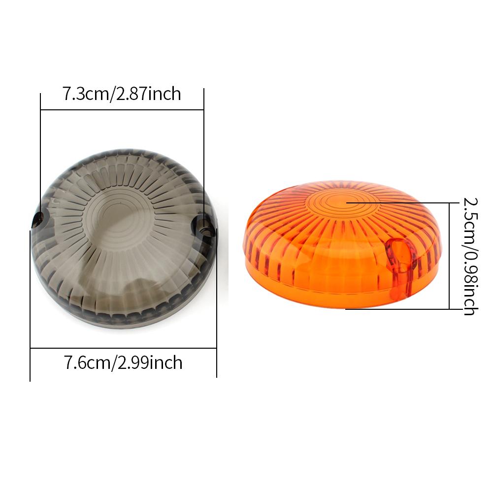 2PCS Motorcycle Smoke/Clear Turn Signal Light Cover Indicator Lens Cover For Yamaha V-Star 1100 650 Royal Star V-Max Cruisers