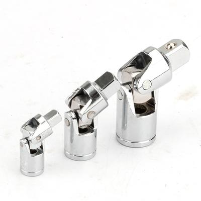 Universal Joint Set Socket Ratchet Wrench Adapter 1/4" 3/8" 1/2" Extension Bar Adapter Crv Steel