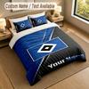 Set Biancheria da Letto 1 Copripiumino 2 Federe Stampa Hamburger SV Morbido Tessuto per Letto Decorazione Camera da Letto