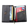 High Quality Mens and Womens Leather Zipper Coin Purse ID Card Holder Anti-magnetic RFID Anti-theft Credit Card Pouches Small Wallet