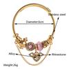 Beaded Love Heart Rhinestone Bracelet Adjustable Wedding Daily Accessories
