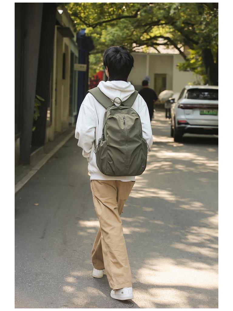 Versatile Japanese-Style Solid Color Backpack for School, Sports, and Travel