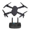 E88 4 Axle Aerial Quadcopter HD Double Camera High Resolution Flipping Folding RC Drone Black