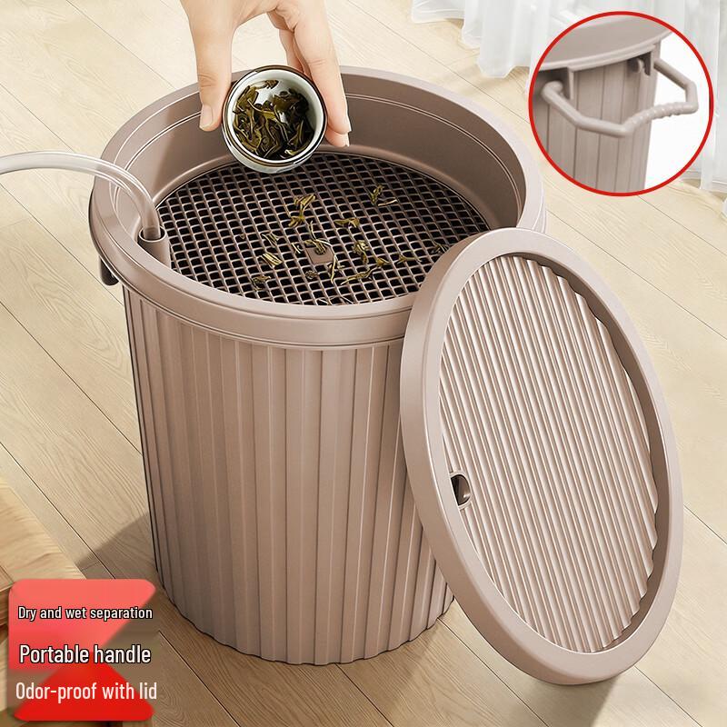 Gongfu Tea Table Waste Bucket with Drain