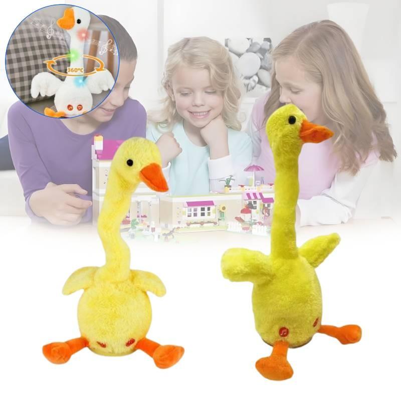 Adorable Talking Duck Plush Toy Funny Talking Neck Duck Gift For Christmas Celebration