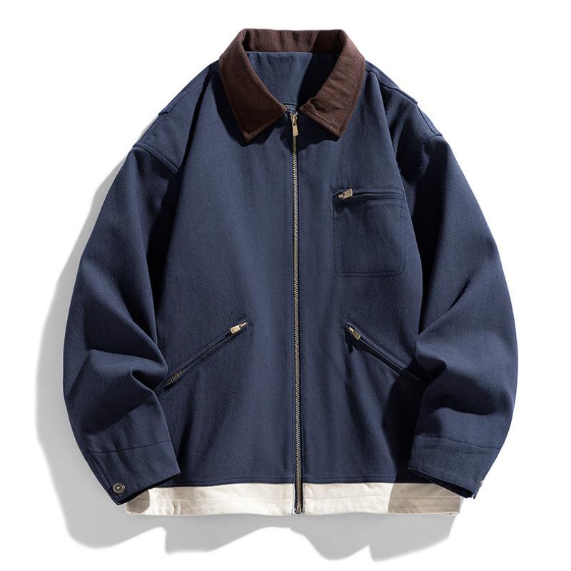 

Інструмент для зшивання блискавкою Детройт Вільний піджак з лацканами Куртка 3XL сіро блакитний колір