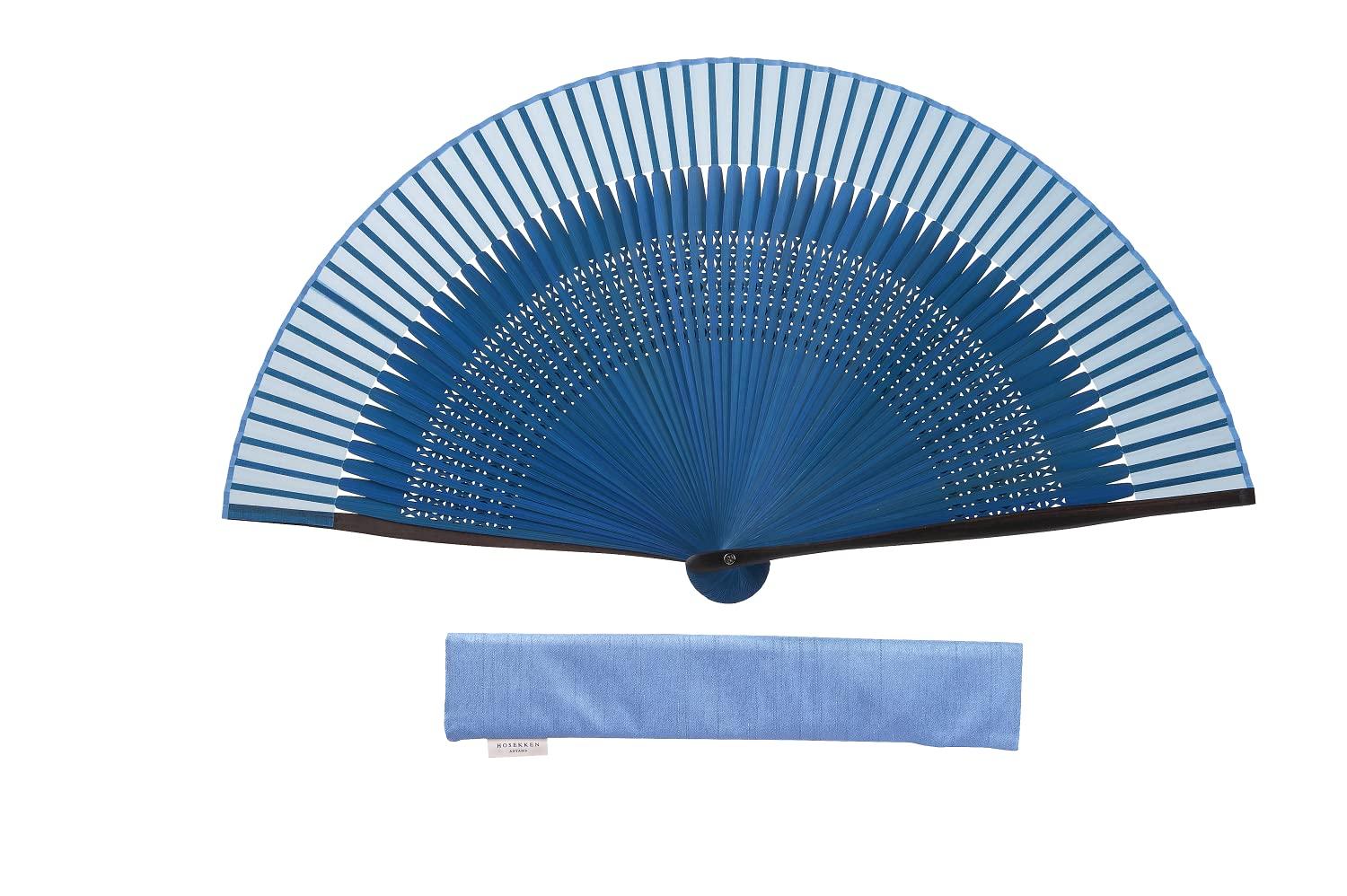 

A fan brand that combines traditional craftsmanship with modern traditional ebony wood color sky Japanese style stylish A perfect Day [HOSEKKEN]