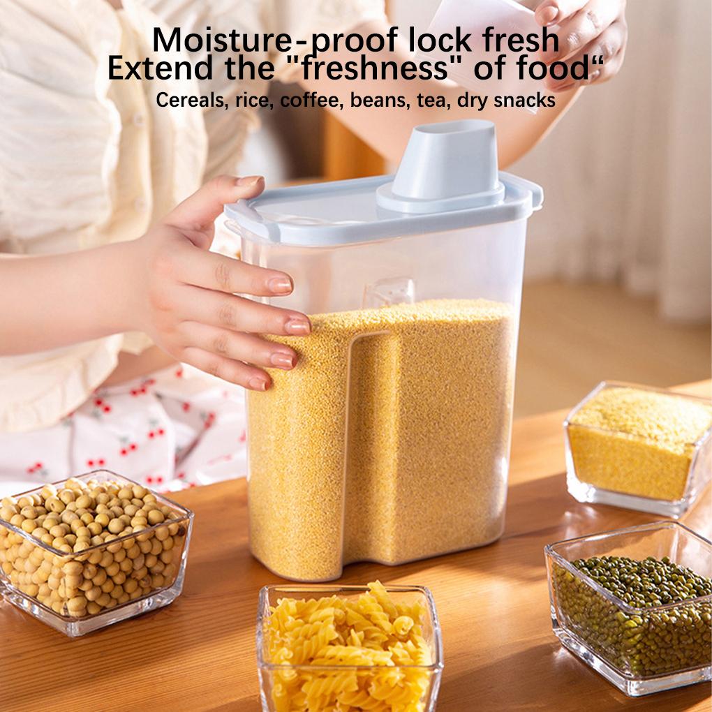 Storage Tank Home Supplies Sundries Box Fine Workmanship Transparent Exquisite Laundry Powder Kitchen Gadget Grain Container