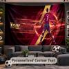 Wall Hanging Tapestry Custom NameCristiano Ronaldo Pattern Personalized Printed Fabric Wall Decor