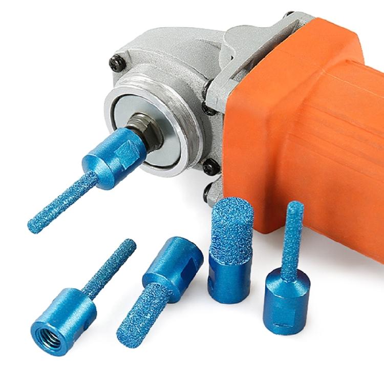 3Piece Grinding Head Round Drilling Bits for 100Angle Grinder 6/10/15mm Diameter