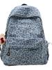 Style Leopard Print Backpack For School Girls With Canvas And Laptop Pocket