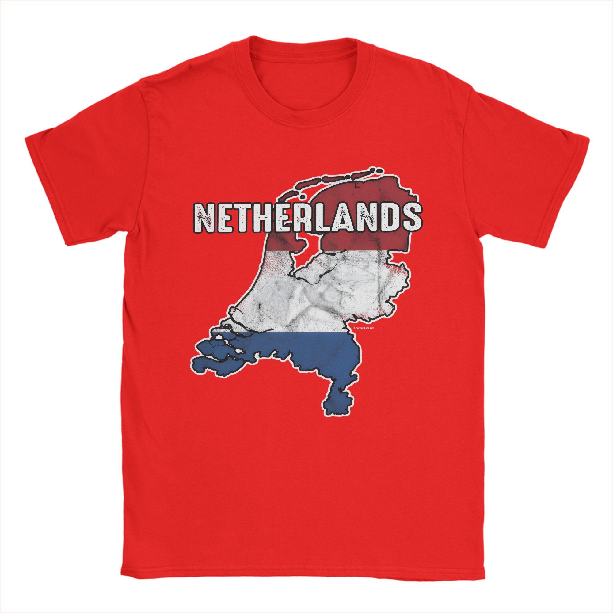 Amsterdam Flag Cotton T Shirt For Unisex Summer Vintage T Shirts Hip Hop Tee Shirt Oversized Hot Sale Clothing S