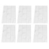 6Pcs Innovative Tiles Sticker Brick Pattern Wall Decal Sticker for Home Living Room Decor