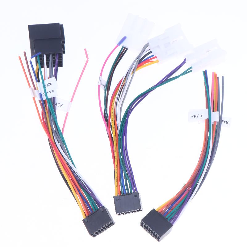 1/3Pcs Car Wire Cable Adapter 16 Pin Plug Cable Iso Standard Connector Adapter Car Stereo Radio For Alpine Wire Harness Adaptor