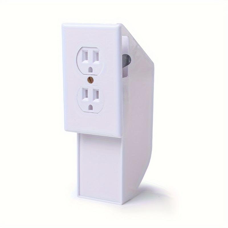 Easy-Install Wall Outlet Safe - Hidden Diversion for Valuables, Keys, Money & Jewelry - Non-Waterproof Plastic Security Box белый