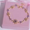 Sunflower Bracelet Sun Bracelet with Shiny Zirconia Holiday Gift for Travel Vacation Wear Essential Fashion Item for Going Out