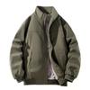 New Large-size Fleece Jacket Men's Cotton-padded Clothes Men's Cotton-padded Clothes Men's Warm Simple and Versatile Dad Clothes