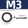 Carbon Steel Zinc-Plated Lock Washer with Inner and Outer Teeth