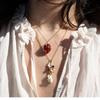 Hidden Hamster Animal Enamel Locket Necklace Creative Open Close Pendant Trendy Jewelry for Daily Wear Anniversary Gift