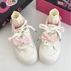 2025 New Cute Star Design Sneakers for Female Pink Bowknot Thick-soled Sneaker Women's Casual Tennis Shoes Zapatillas De Mujer