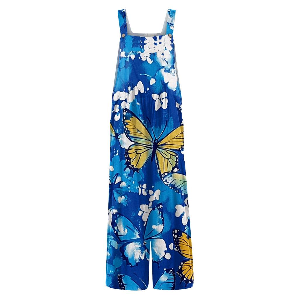 Salopette casual da donna Tute Cinghie regolabili Senza maniche Pagliaccetti estivi carini e comodi con tasca