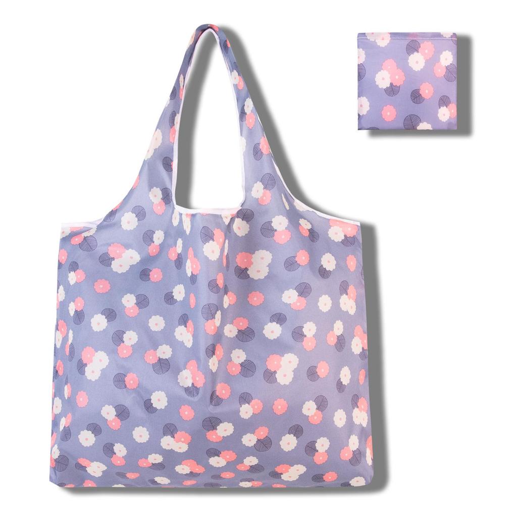 Eco-Friendly Large Capacity Foldable Tote Bag - Creative, Portable, Printed, and In Stock