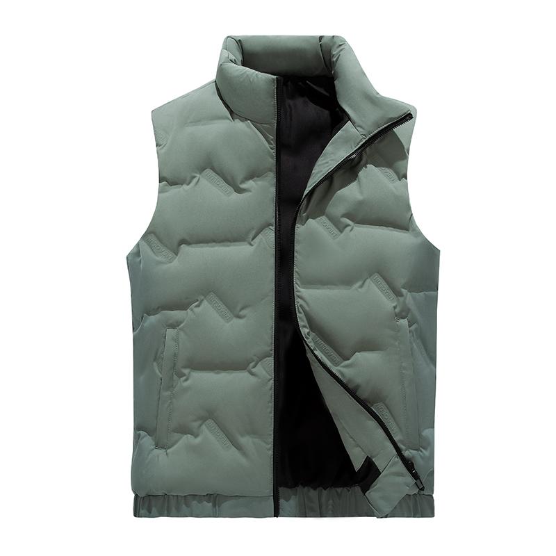New Down Vest Men's White Duck Down Winter Coat Thickened Warm Waistcoat Vest Men's Korean Version