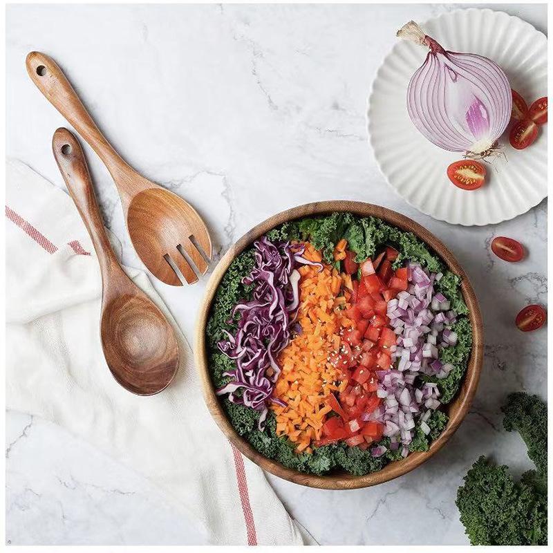 Nádobí Dřevěné Dlouhé Servírovací Nádobí Kuchyňské