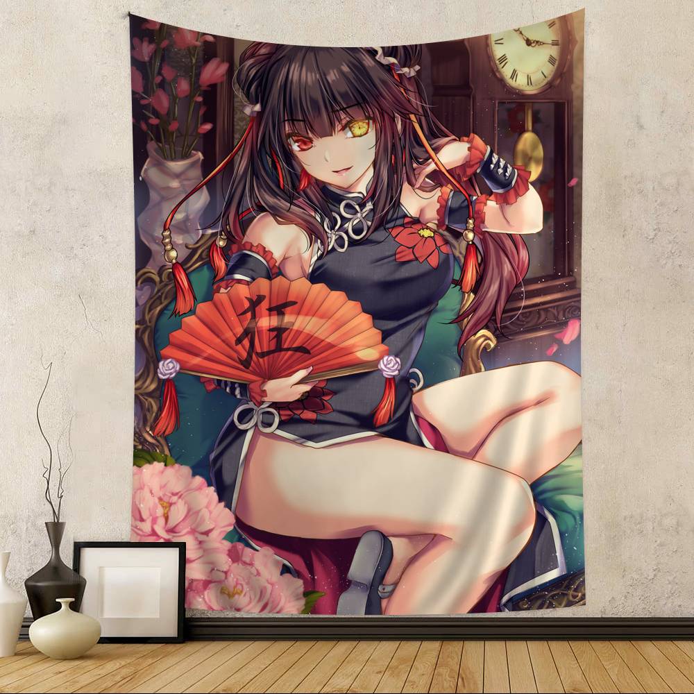 DATE A LIVE Printed Large Wall Tapestry Cheap Hippie Wall Hanging Bohemian Wall Tapestries Mandala Home Decor