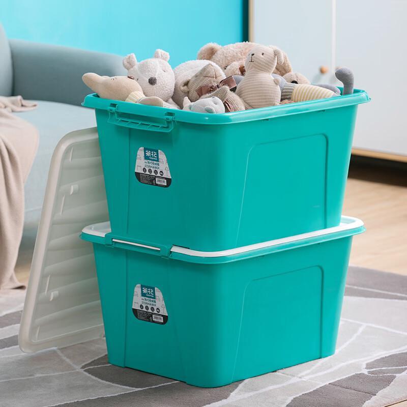 Camellia Large 68L Plastic Storage Box Set