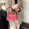 Chic Minimalist Korean Style Handbag In Black Khaki Brown White And Pink Perfect For Everyday Use