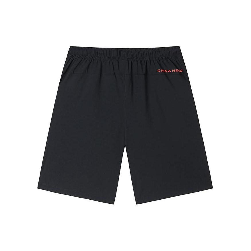 Anta Training Series Solid Color Mid-Rise Loose Straight Leg Casual Shorts Men shorts Black 152427328-1