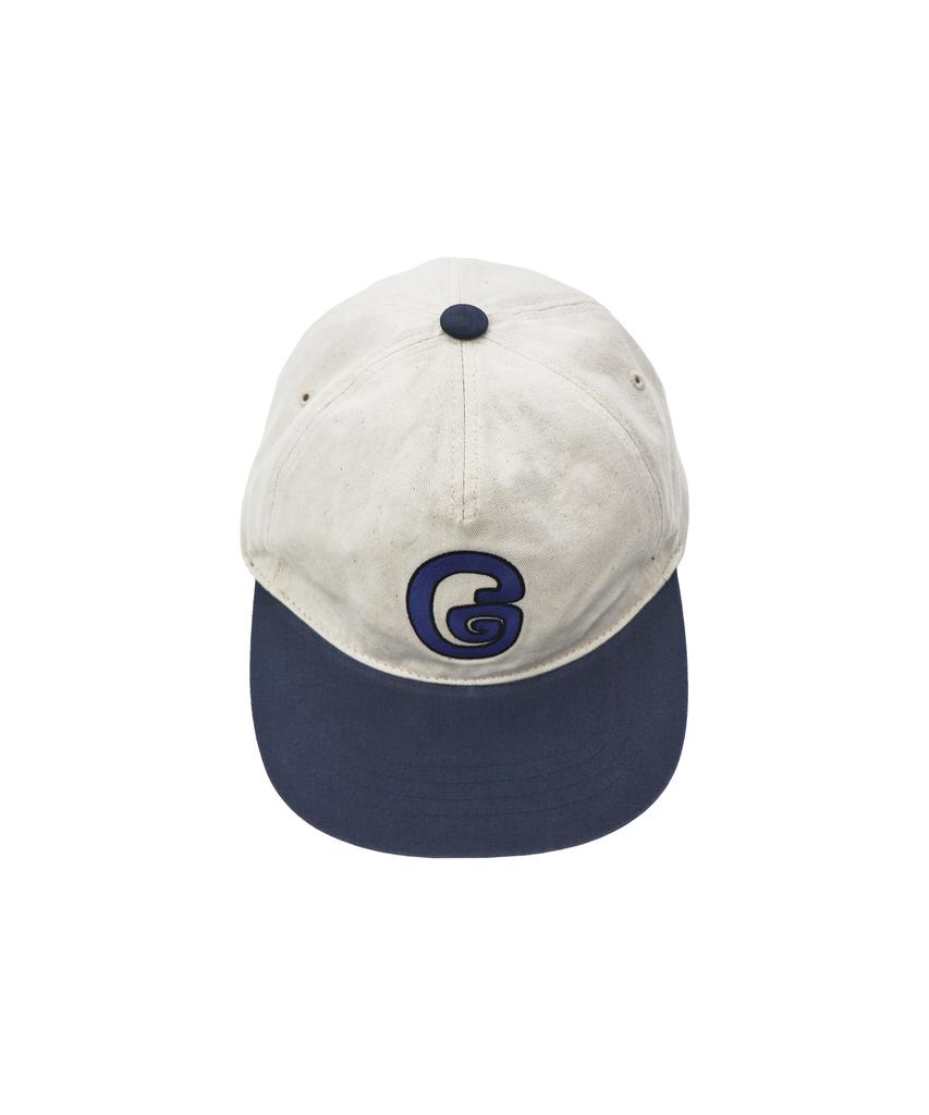 1011 GALLERY G Logo Ball Cap - Cream/Navy