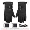 Electric Heated, Windproof, Waterproof Touchscreen Winter Gloves for Motorcycle Riding & Skiing