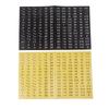 New 180 Pcs/set Master Socket Quick & Easy Reminder Label Stickers Chrome Decal Tags For Socket Sets Tools