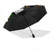 1pc Green Ranger's Mighty Alliance Pattern Beautiful Looking Fashion Automatic Folding Cartoon Umbrella, 3 Folding, 8 Iron Frame Design, Durable
