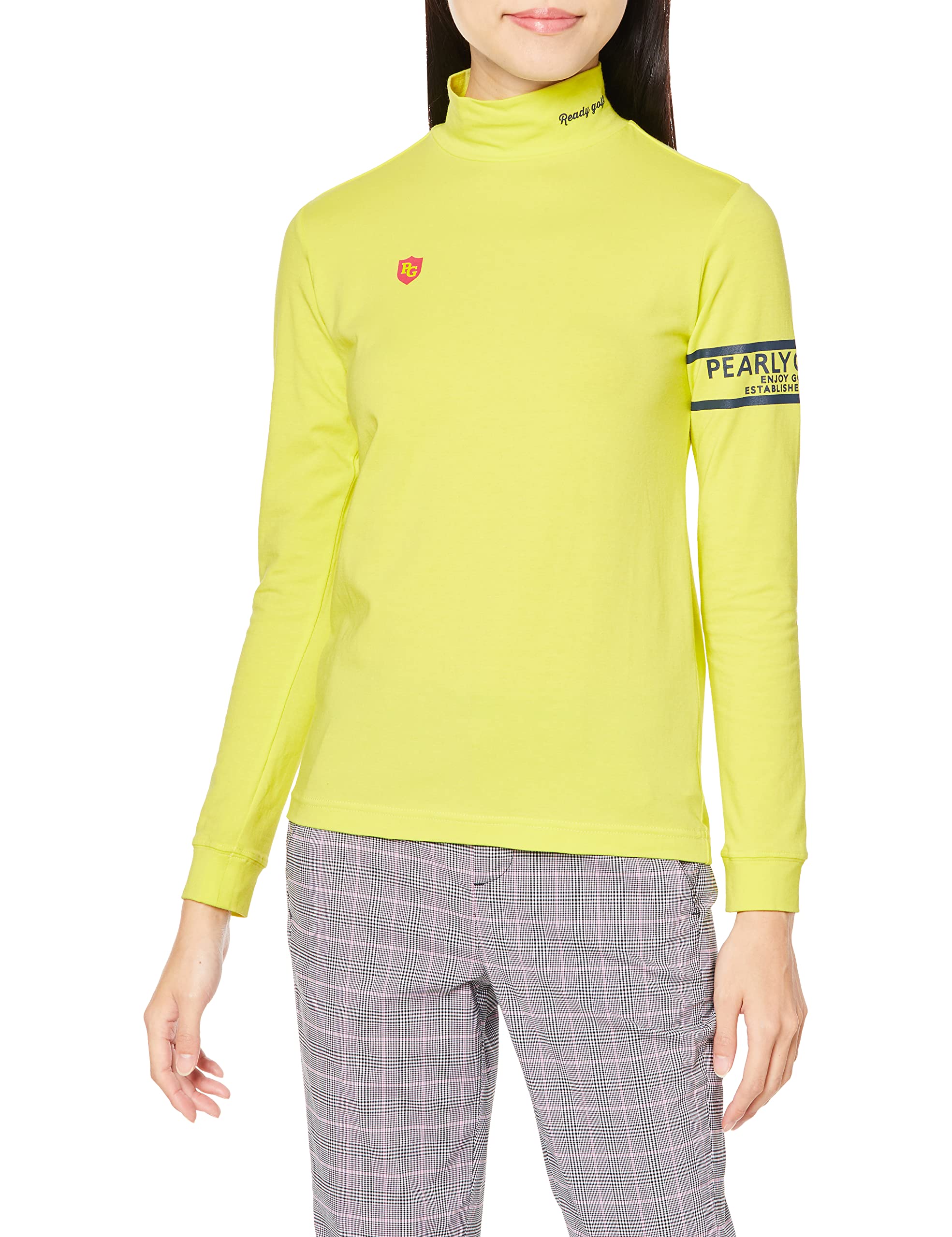 

PEARLY GATES Long Sleeve Inner Bearknit Size 0 Women s Shirt, C80/2, / 055-2266902, 130_Lime, [S]