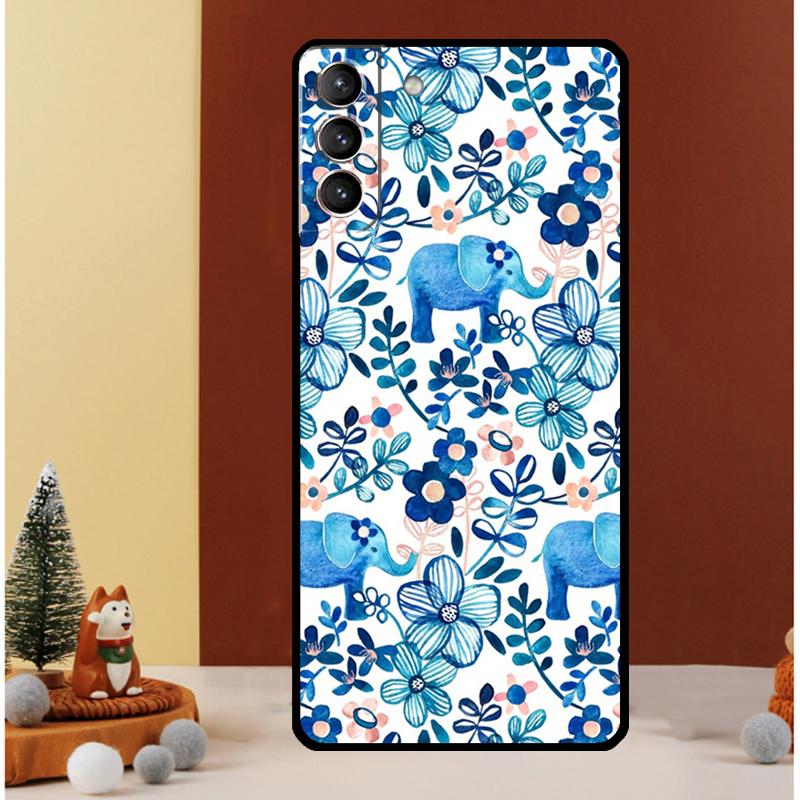 Cute Elephant Case For Samsung Galaxy S24 S26 Ultra S22 S23 S25 Ultra S20 S21 Plus S10 S25 FE Cover Funda
