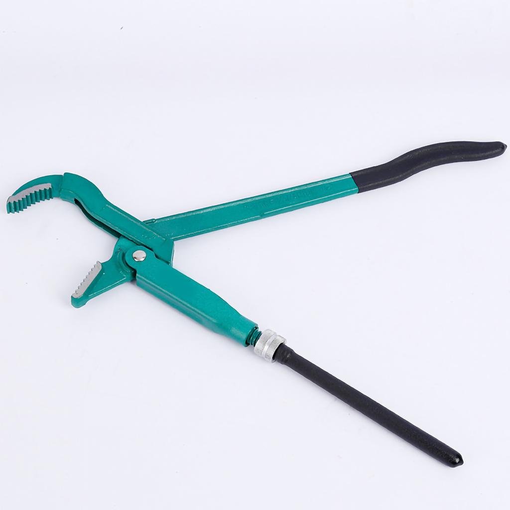 Pipe Wrench Multi Function Heavy Quick Water 45 Degrees Steel Bent Nose Pliers Household 2in