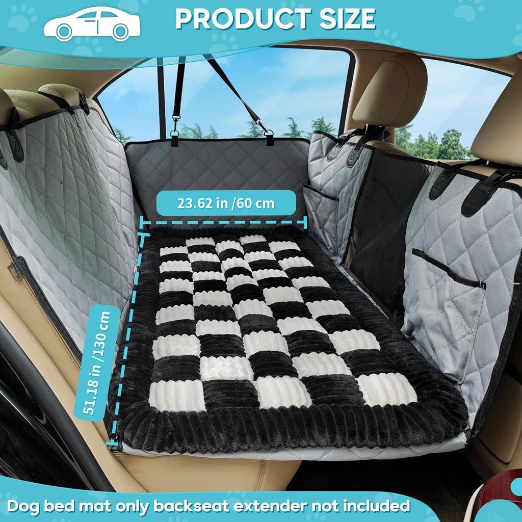 Plush Non-Slip Car Backseat Pet Cushion and Sofa Pad