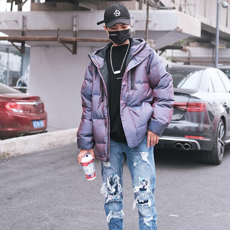 Under Armour ColdGear® Waterproof Warm Casual Hooded Down Jacket Winter Couples Unisex Jacket Blue 1365808-422